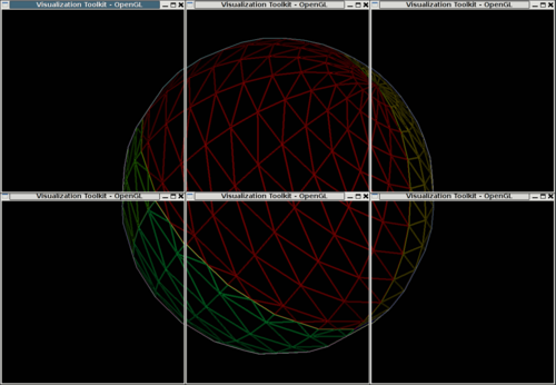 Tile Display with Sobel edge detection pass